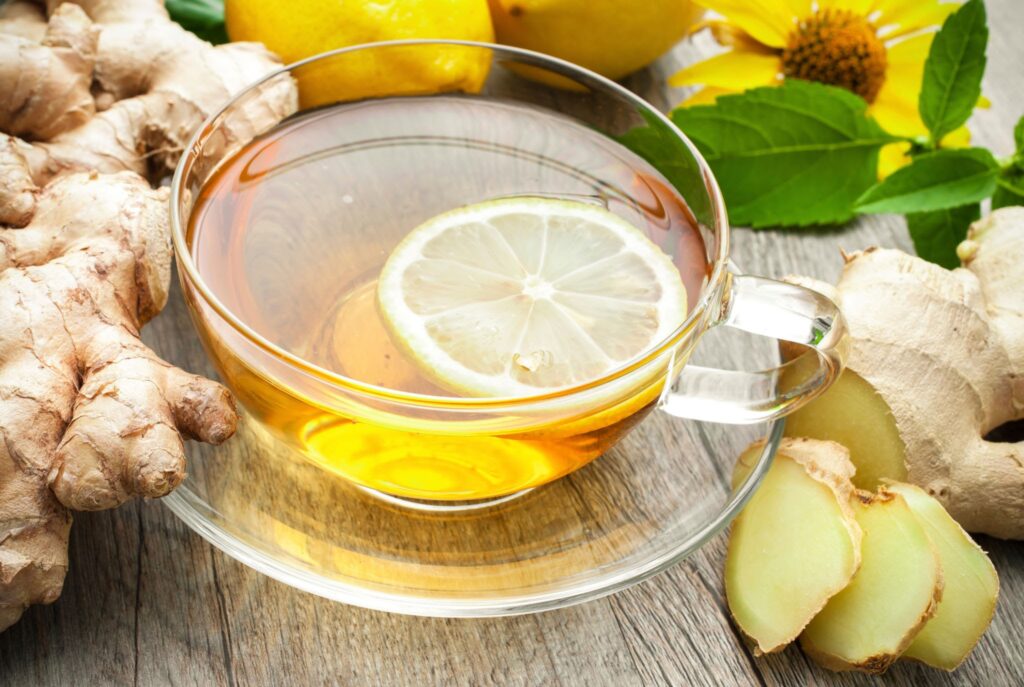 مشروبات لتخسيس الكرش للنساء بشاي الزّنجبيل